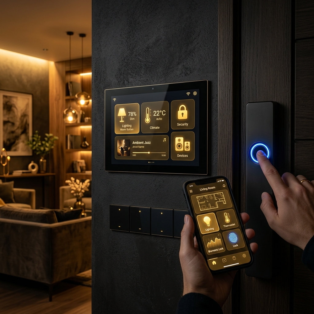 Panel inteligente y domótica para el hogar